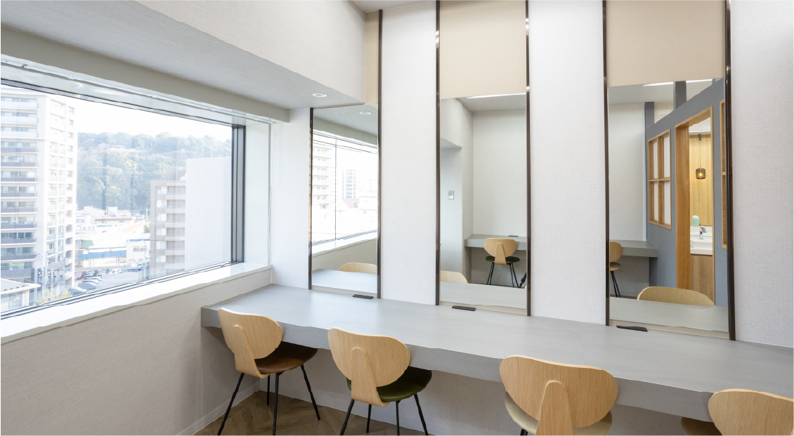 木の温もりに包まれた、心地よい「フリースペース」